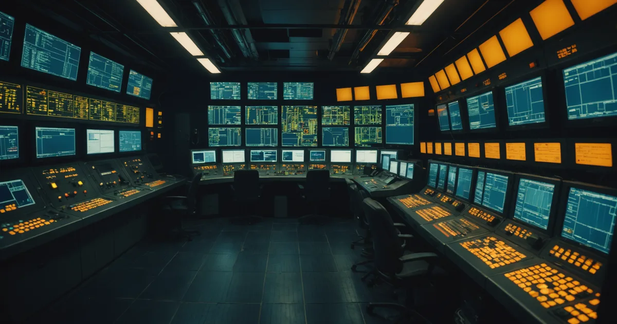 Operator viewing recommendations on a secondary control room screen